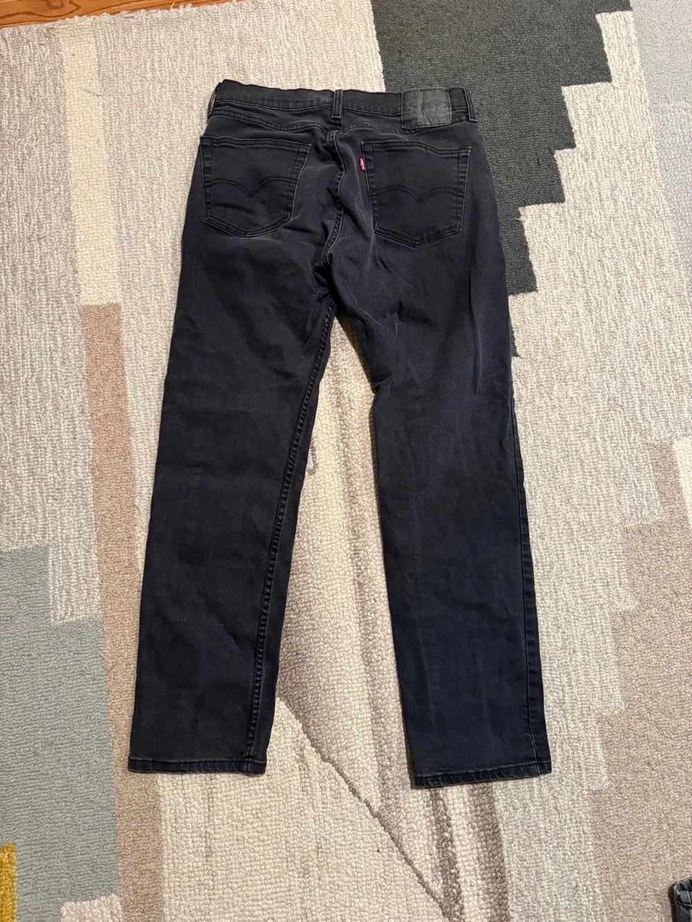 Levi's Men's Black Straight Jeans